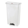 Prügikast pedaaliga Slim Jim StepOn, valge, 68L - Rubbermaid - Fourniresto