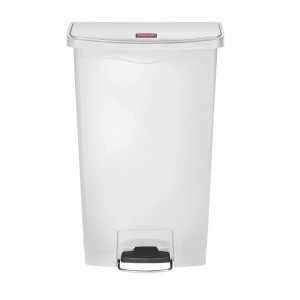 Prügikast pedaaliga Slim Jim StepOn, valge, 68L - Rubbermaid - Fourniresto