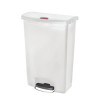 Prügikast pedaaliga Slim Jim StepOn, valge, 90L - Rubbermaid - Fourniresto