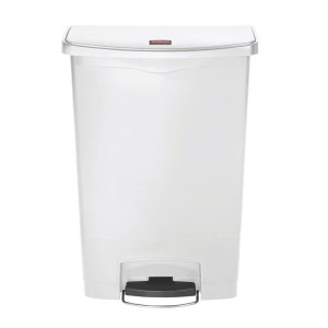 Prügikast pedaaliga Slim Jim StepOn, valge, 90L - Rubbermaid - Fourniresto