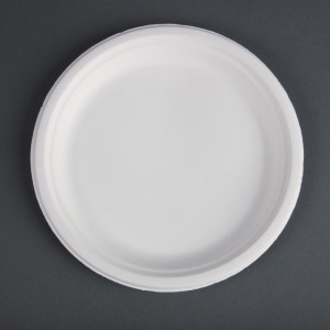 Toidujäätmetest valmistatud kompostitavad taldrikud 26 cm - 50 tk komplektis - Fiesta Green - Fourniresto