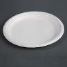 Toidujäätmetest valmistatud kompostitavad taldrikud 26 cm - 50 tk komplektis - Fiesta Green - Fourniresto