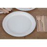Toidujäätmetest valmistatud kompostitavad taldrikud 26 cm - 50 tk komplektis - Fiesta Green - Fourniresto