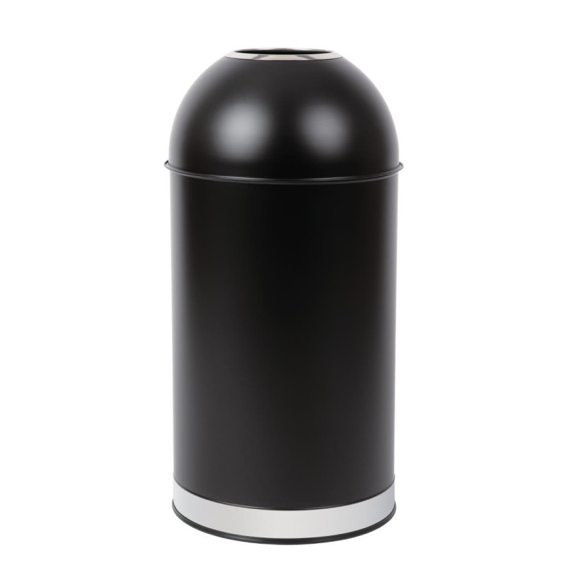 Prügikast Dôme Avatud Mustast Terasest 40L - Bolero - Fourniresto Prügikast Dôme Avatud Mustast Terasest 40L - Bolero - Fourniresto