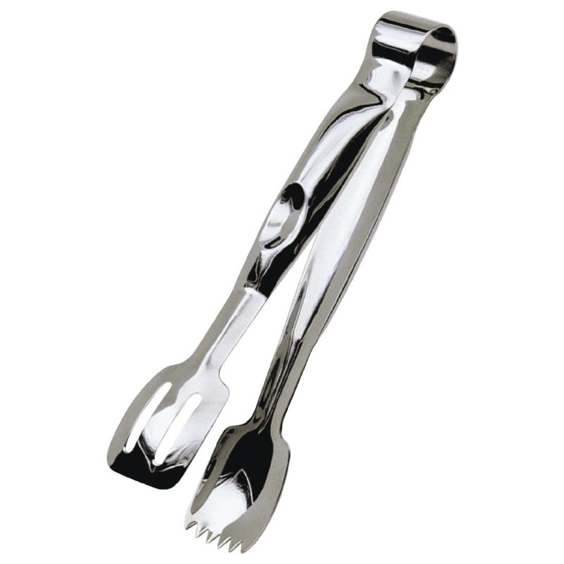 235 mm Steel Serving Tongs - Vogue - Fourniresto 235 mm Steel Serving Tongs - Vogue - Fourniresto