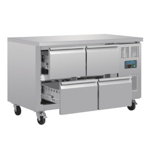 Jahutatud laud GN 1/1 ventileeritud 4 sahtliga seeria U 314L - Polar - Fourniresto