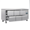 Jahutatud laud GN 1/1 ventileeritud 6 sahtliga seeria U 465L - Polar - Fourniresto