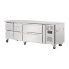 Jahutatud laud GN 1/1 ventileeritud 8 sahtliga seeria U 616L - Polar - Fourniresto