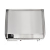 Terasest poleeritud pliidiplaat 520 x 330mm - Buffalo - Fourniresto