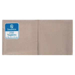 Lõunarätikud Kraft Kompostitavad 2-kihilised 25x25 - 2000 tk komplektis - FourniResto - Fourniresto