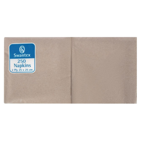 Lõunarätikud Kraft Kompostitavad 2-kihilised 25x25 - 2000 tk komplektis - FourniResto - Fourniresto