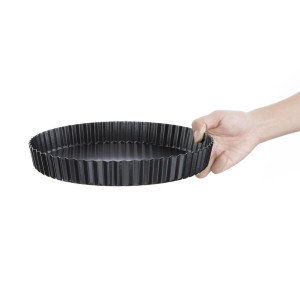 Antihaftbeschichtete Tarteform mit herausnehmbarem Boden Ø 250mm - Vogue - Fourniresto