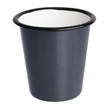 Emailitud terasest sinised ja mustad kruusid 350 ml - 6 tk komplektis - Olympia - Fourniresto
