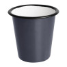 Emailitud terasest sinised ja mustad kruusid 350 ml - 6 tk komplektis - Olympia - Fourniresto