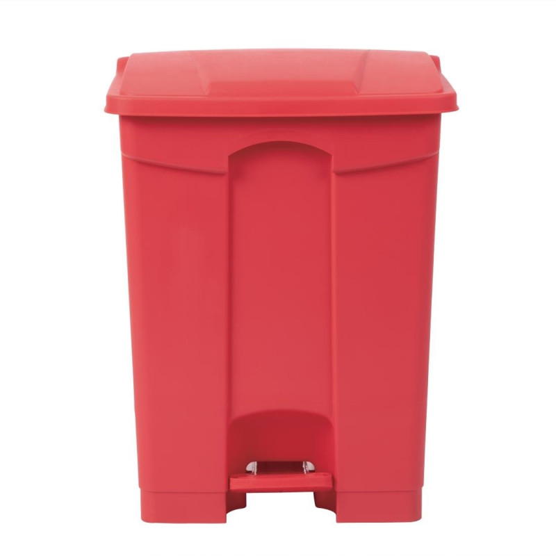 Kitchen Pedal Bin Red 65L - Jantex - Fourniresto Kitchen Pedal Bin Red 65L - Jantex - Fourniresto