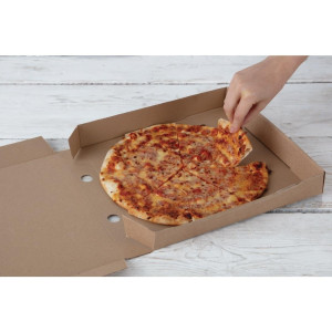 Cartons à Pizza Kraft 30cm - Lot de 100 - Fiesta Green - Fourniresto