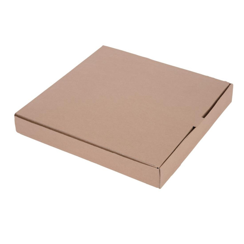 Kraft Pizza Boxes 35cm - Pack of 50 - Fiesta Green - Fourniresto Kraft Pizza Boxes 35cm - Pack of 50 - Fiesta Green - Fourniresto