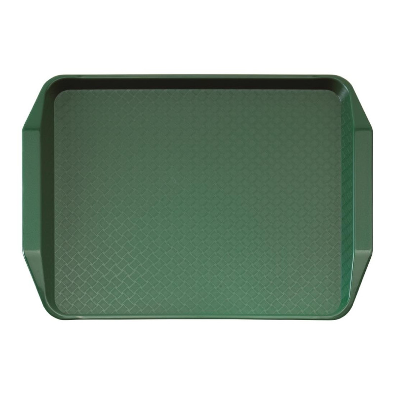 Rectangular Green Tray with Polypropylene Handles Fast Food 430mm - Cambro - Fourniresto Rectangular Green Tray with Polypropylene Handles Fast Food 430mm - Cambro - Fourniresto