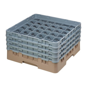 Klaasiriiul 36 sektsiooniga Camrack beige maksimaalse kõrgusega 215 mm - Cambro - Fourniresto