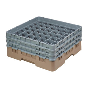 Klaasiriiul 49 sektsiooniga Camrack Beige, maksimaalne kõrgus 174 mm - Cambro - Fourniresto