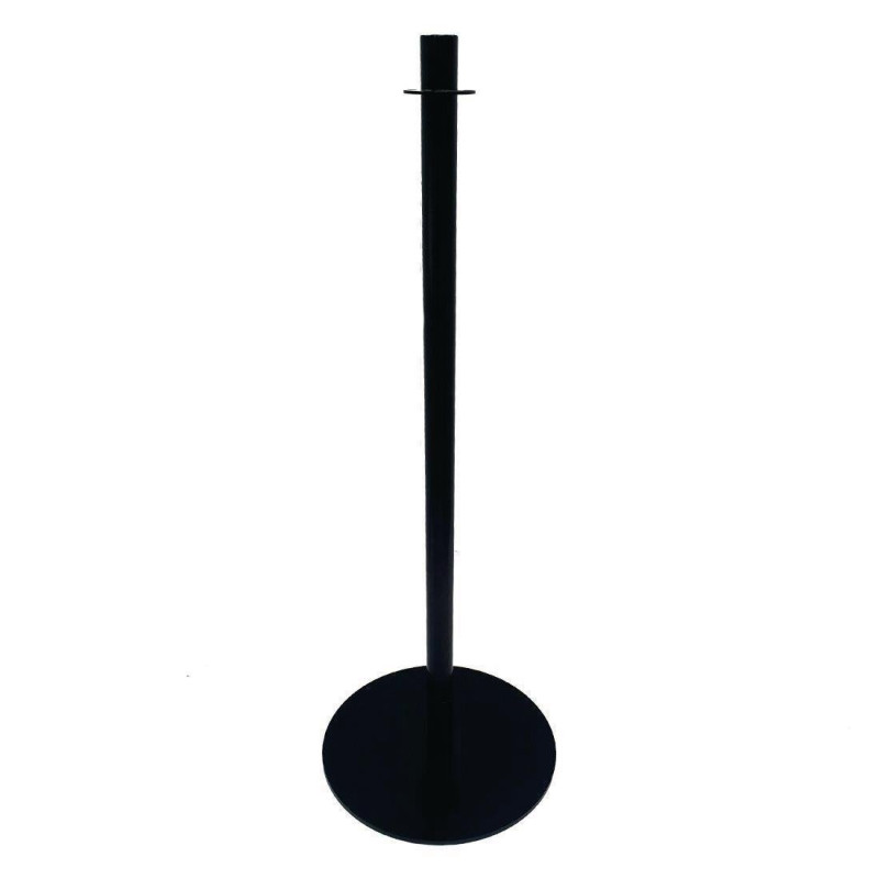 Poteau d'Accueil Noir Tête Plate Vendu à l'unité - Bolero - Fourniresto Poteau d'Accueil Noir Tête Plate Vendu à l'unité - Bolero - Fourniresto