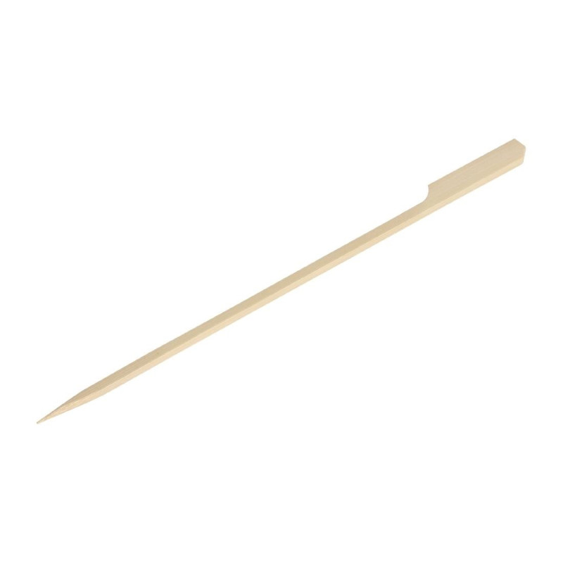 Bamboo Skewers 180mm - Pack of 100 - Fiesta Green - Fourniresto Bamboo Skewers 180mm - Pack of 100 - Fiesta Green - Fourniresto