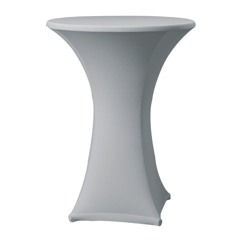 Grey Samba Extensible Table Cover for Table with Straight Legs - FourniResto - Fourniresto Grey Samba Extensible Table Cover for Table with Straight Legs - FourniResto - Fourniresto