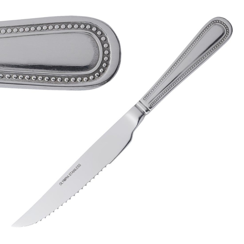 Meat Knife Bead - Set of 12 - Olympia - Fourniresto Meat Knife Bead - Set of 12 - Olympia - Fourniresto