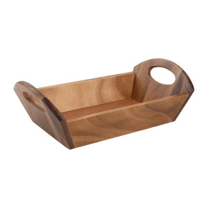 Lauakorv akaatsiapuidust käepidemetega - T&G Woodware - Fourniresto