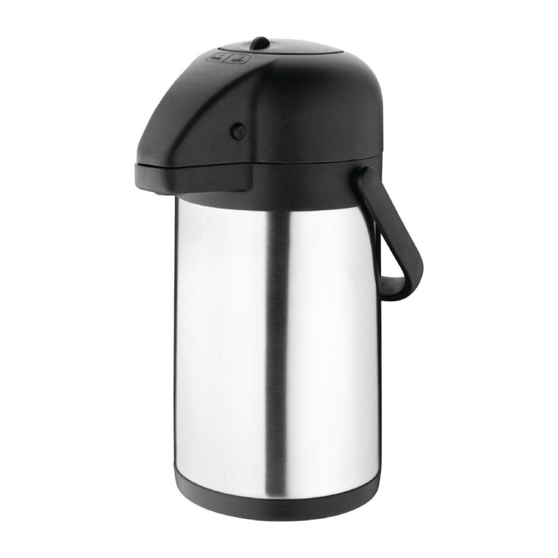 Double-Walled Stainless Steel Pump Jug-1.9L - Olympia Double-Walled Stainless Steel Pump Jug-1.9L - Olympia