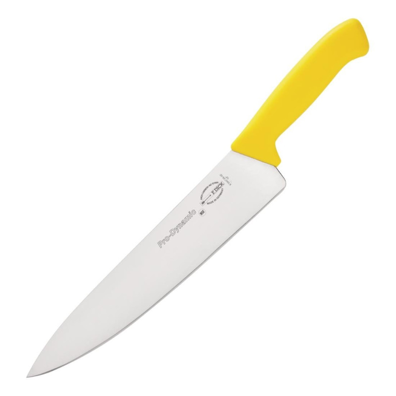 Couteau De Cuisinier Pro Dynamic Haccp Jaune 255Mm - Dick - Fourniresto Couteau De Cuisinier Pro Dynamic Haccp Jaune 255Mm - Dick - Fourniresto