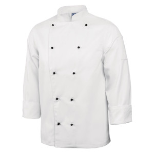 Kokandusvest Chicago pikkade varrukatega valge M suurus - Whites Chefs Clothing - Fourniresto
