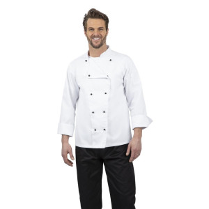 Kokandusvest Chicago pikkade varrukatega valge XXL suurus - Whites Chefs Clothing - Fourniresto