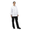Kokandusvest Chicago pikkade varrukatega valge XXL suurus - Whites Chefs Clothing - Fourniresto