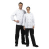 Kokandusvest Chicago pikkade varrukatega valge XXL suurus - Whites Chefs Clothing - Fourniresto
