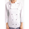 Kokandusvest Chicago pikkade varrukatega valge XXL suurus - Whites Chefs Clothing - Fourniresto