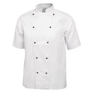 Kokavest Chicago lühikeste varrukatega valge S suurus - Whites Chefs Clothing - Fourniresto