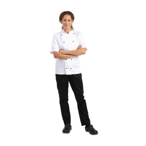 Kokavest Chicago segamaterjalist lühikeste varrukatega valge suurus XXL - Whites Chefs Clothing - Fourniresto