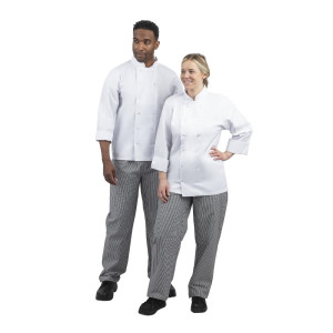 Köögipüksid Vegas mustvalgete väikeste ruutudega, suurus L - Whites Chefs Clothing - Fourniresto