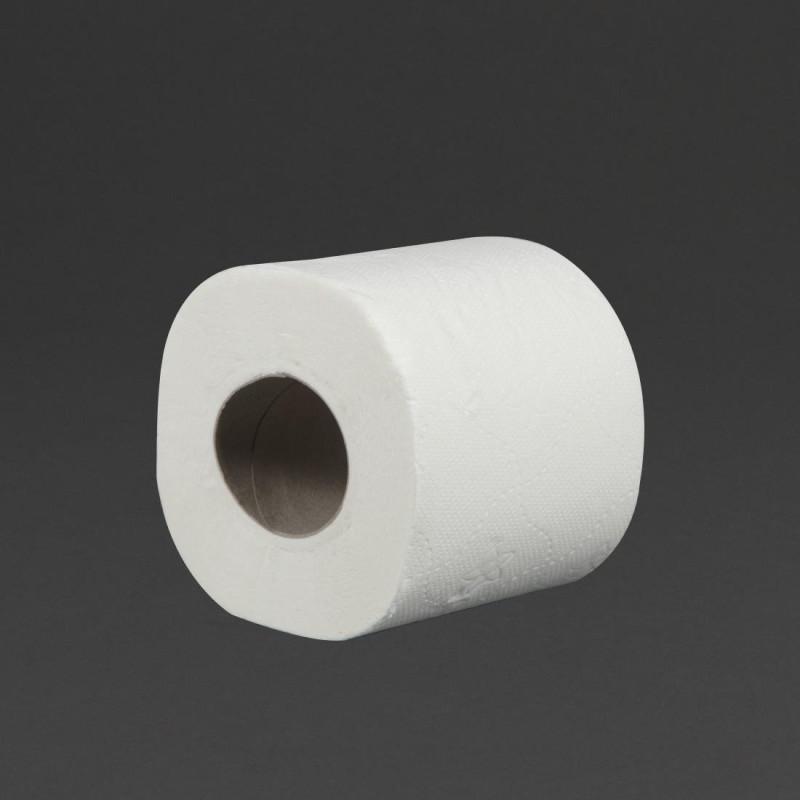 Toilet Paper Roll 2 Ply - Pack of 36 - Jantex - Fourniresto Toilet Paper Roll 2 Ply - Pack of 36 - Jantex - Fourniresto