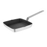 Antihaftbeschichtete quadratische Pfanne mit gerilltem Boden - L 240mm - Vogue