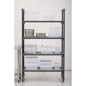 4 riiuliga selge vaatega üksus - L 1070 x S 610mm - Cambro
