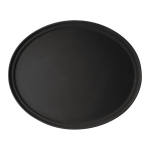 Serveeplaadi ovaalne klaaskiust libisemisvastane Camtread must - Cambro - Fourniresto