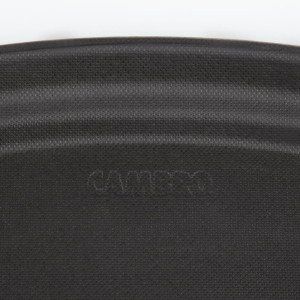 Serveeplaadi ovaalne klaaskiust libisemisvastane Camtread must - Cambro - Fourniresto
