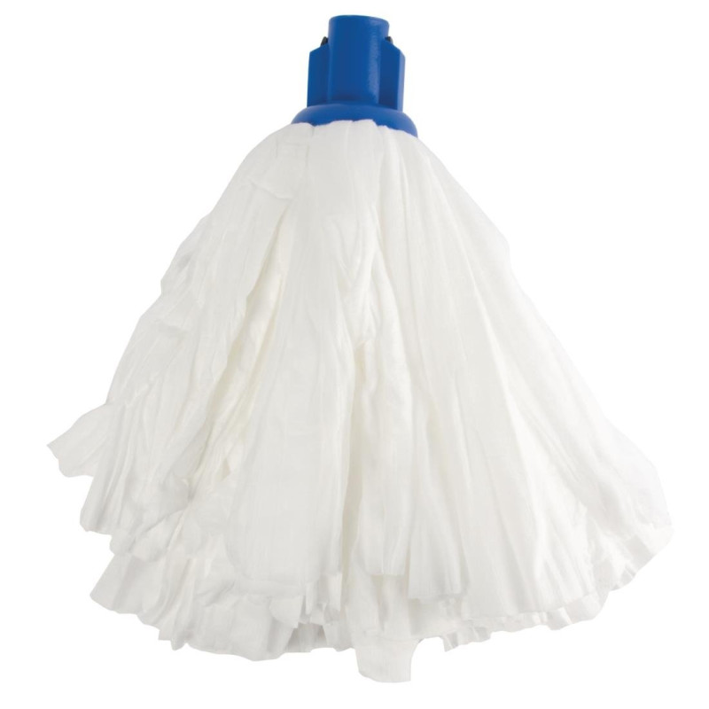 Large White Traditional Mop Head - Jantex - Fourniresto Large White Traditional Mop Head - Jantex - Fourniresto
