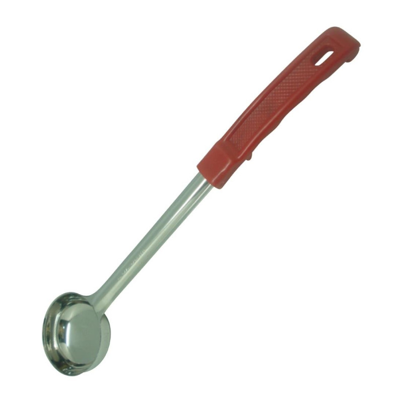 Louche Pleine en Inox - Rouge - 60ml - FourniResto Louche Pleine en Inox - Rouge - 60ml - FourniResto