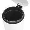 Prügikast pedaaliga valge - 5L - Bolero