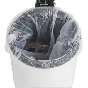 Prügikast pedaaliga valge - 5L - Bolero