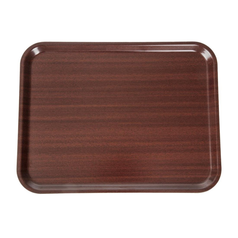 Smooth Laminate Capri Mahogany Tray 430mm - Cambro - Fourniresto Smooth Laminate Capri Mahogany Tray 430mm - Cambro - Fourniresto