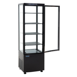 Külmlet koos kumerate ustega - Must 235 L - Polar - Fourniresto